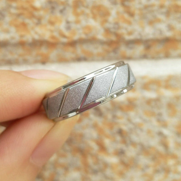 Men's Tungsten Carbide Band-HNS Studio