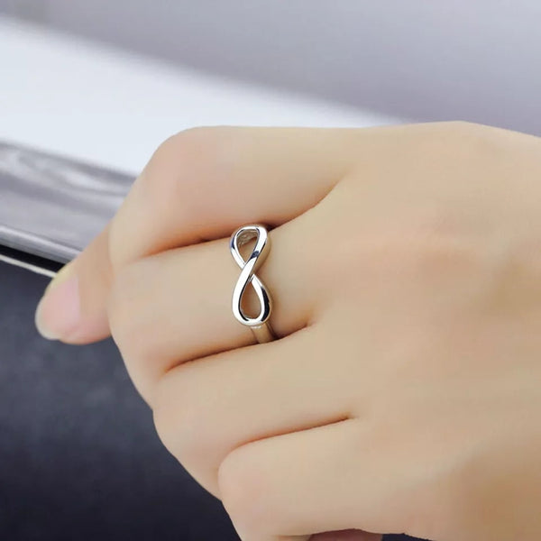 Sterling Silver 925 Infinity Ring - HNS Studio