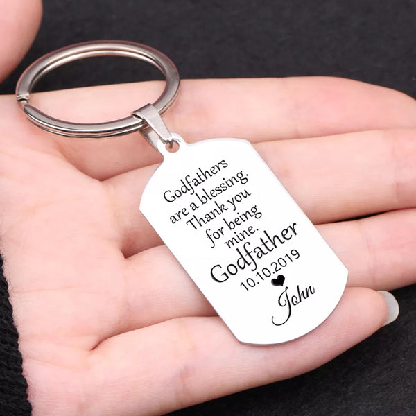Personalized Godfather Keychain HNS Studio Canada