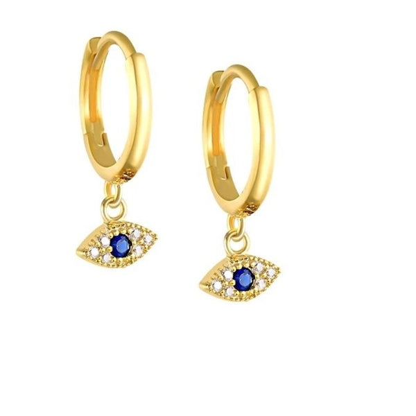 Sterling Silver Evil Eye Earrings HNS Studio Canada