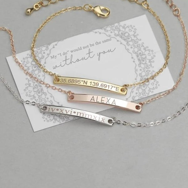 Name anklet Bracelet