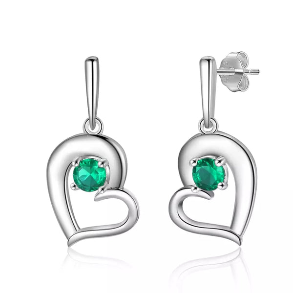 Earrings with Birthstone and Name HNS Studio Canada