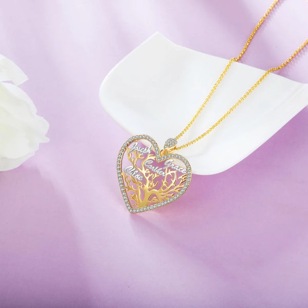 Tree of Life Names Necklace HNS Studio Canada