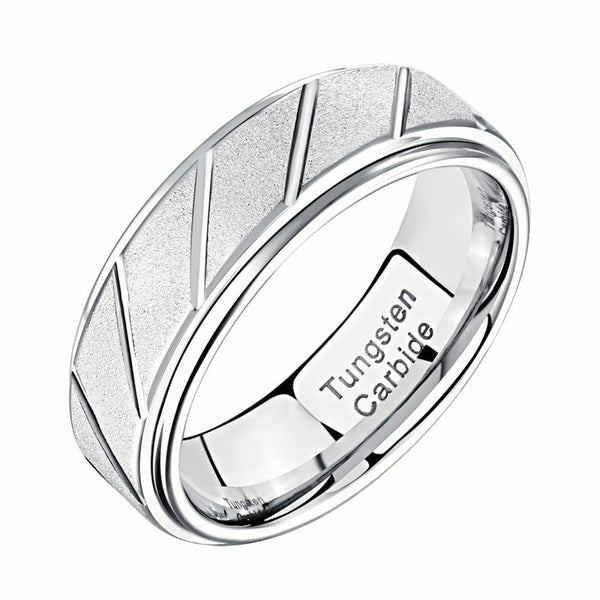 Men's Tungsten Carbide Band-HNS Studio