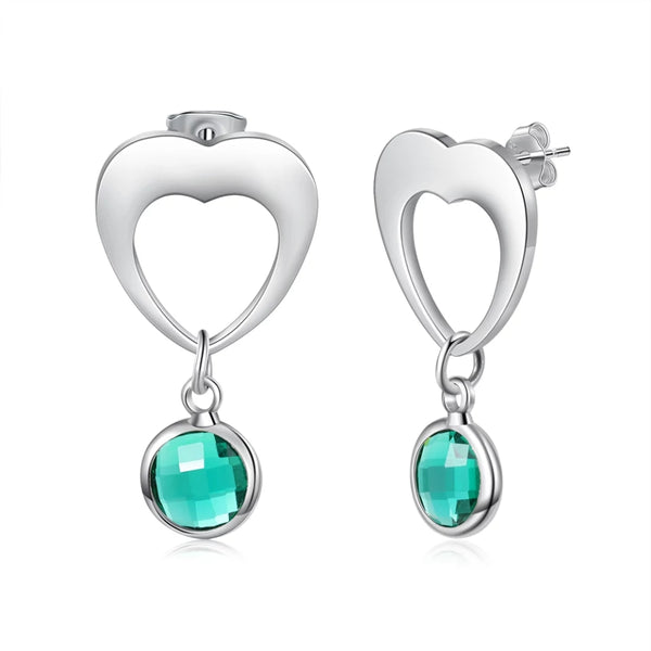 Name Earrings with Birthstone HNS Studio Canada