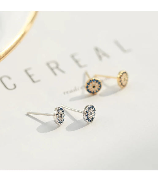 Evil eye earrings