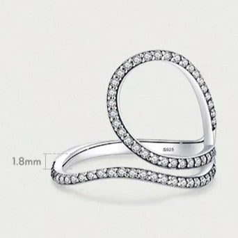 Criss Cross Sterling Silver Ring HNS Studio Canada