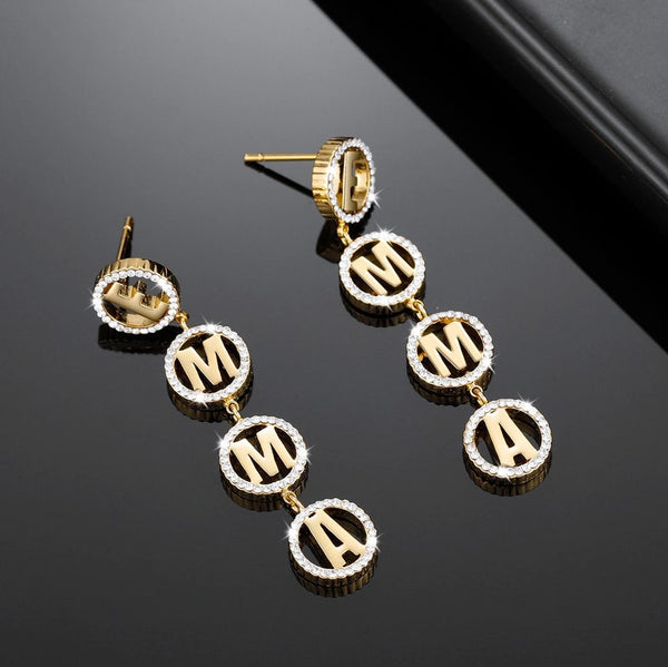 Personalized Name Earrings HNS Studio Canada