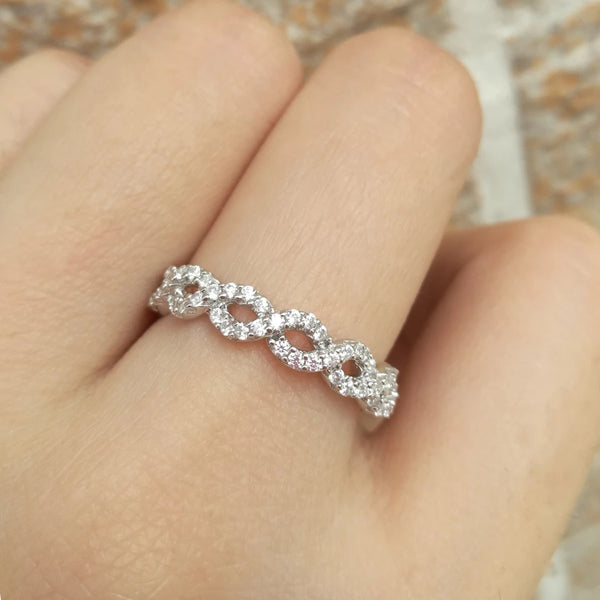 Eternity Infinity Band 925 Sterling Silver HNS Studio Canada