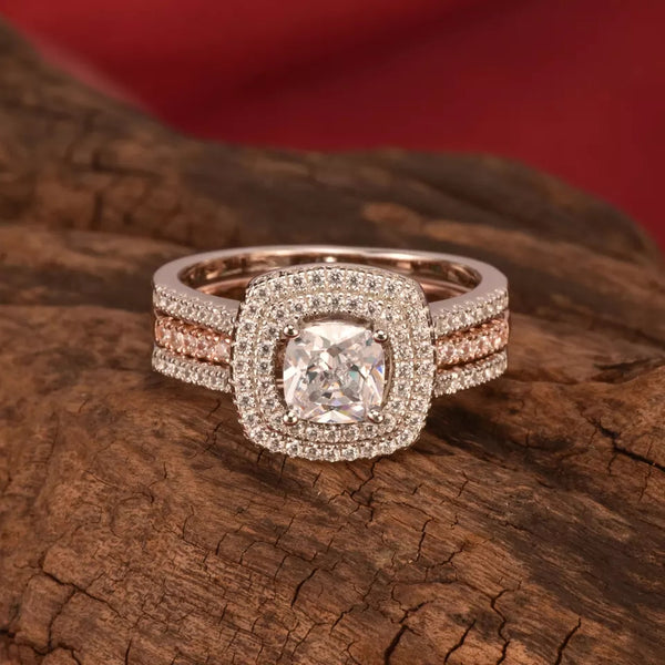 Sterling Silver Women's Wedding Ring Set HNS Studio Canada