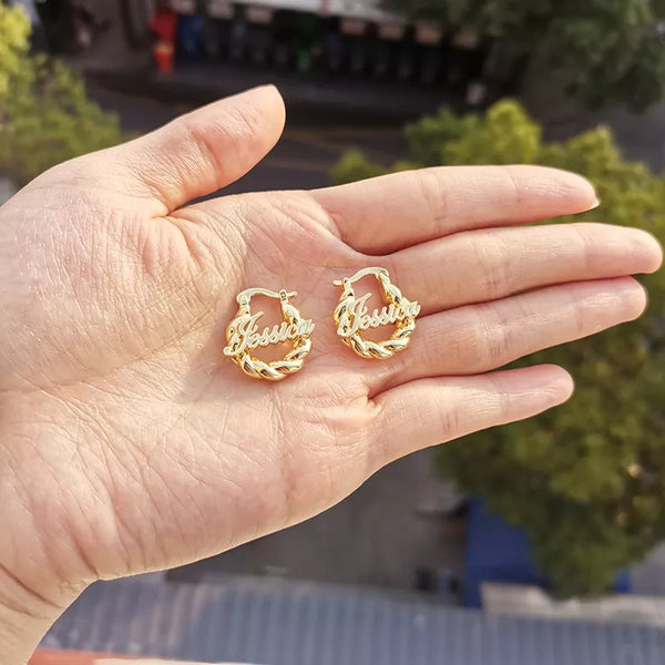 Kids Name Earrings HNS Studio Canada