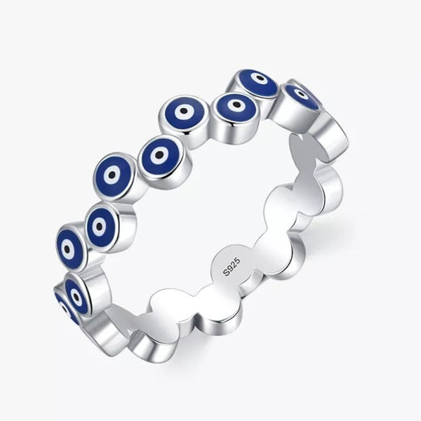 Evil Eye Sterling Silver Ring HNS Studio Canada