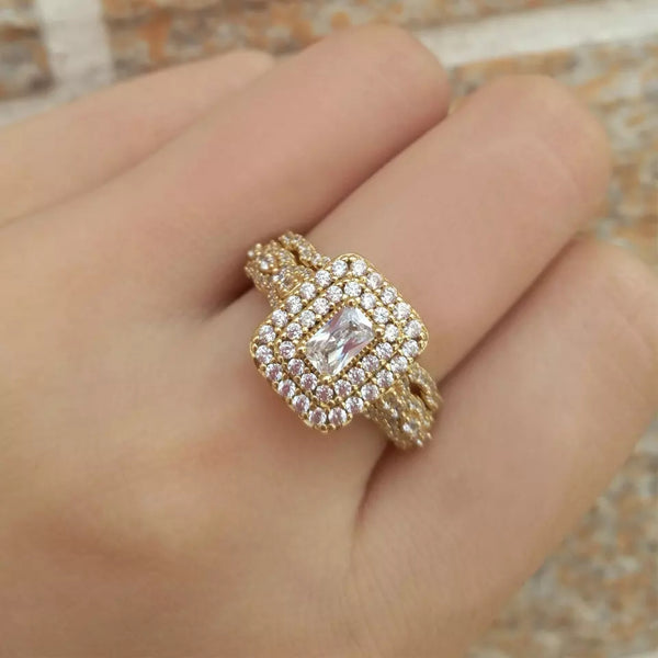 Gold Wedding Ring Set HNS Studio Canada