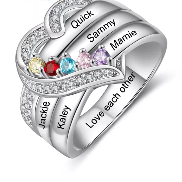 Family Ring Sterling Silver HNS Studio Canada