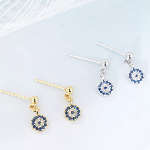 Evil eye earrings