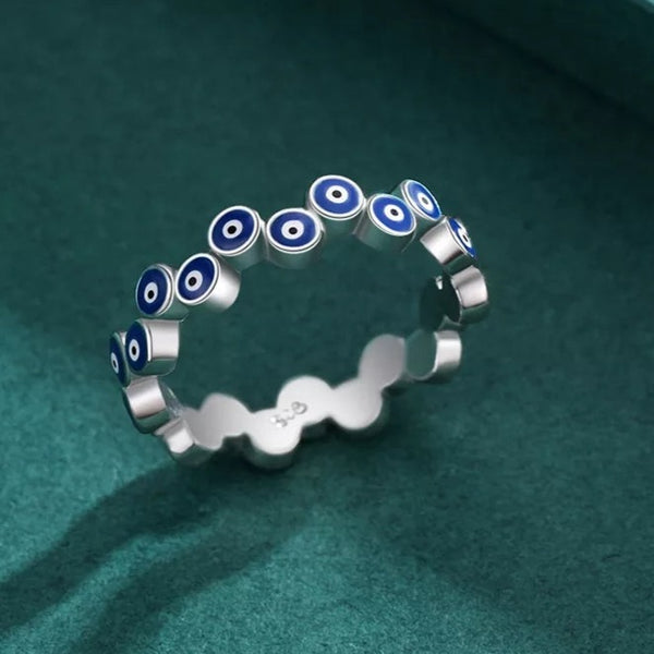 Evil Eye Sterling Silver Ring HNS Studio Canada