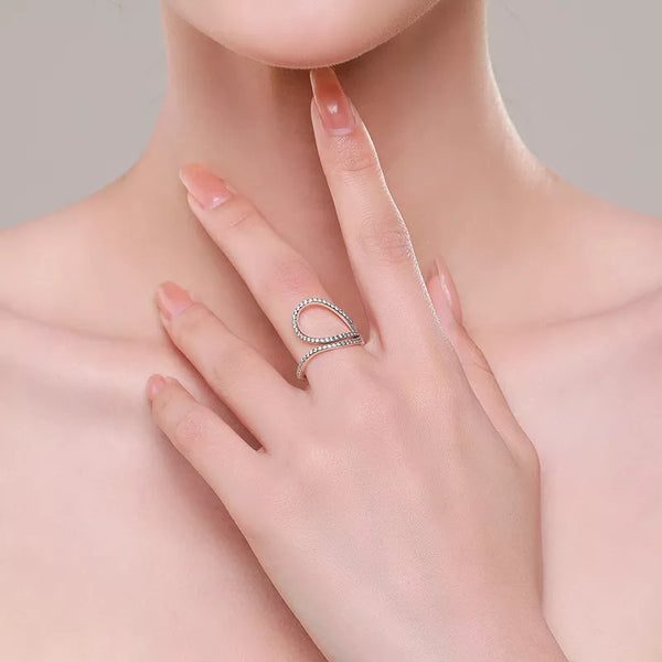 Criss Cross Sterling Silver Ring HNS Studio Canada