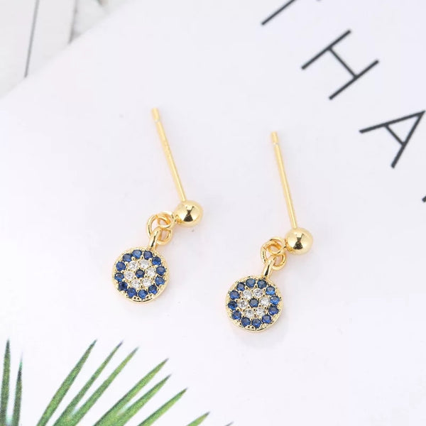 Evil eye earrings