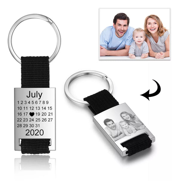Custom Photo Calendar Keychain HNS Studio Canada