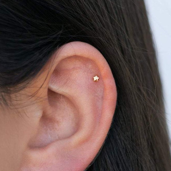 Tiny Star Stud Earrings HNS Studio Canada