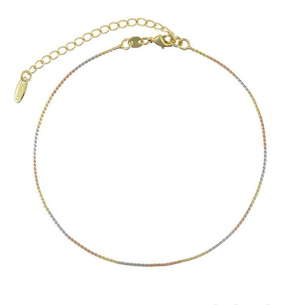 Tricolour Simple Anklet HNS Studio Canada