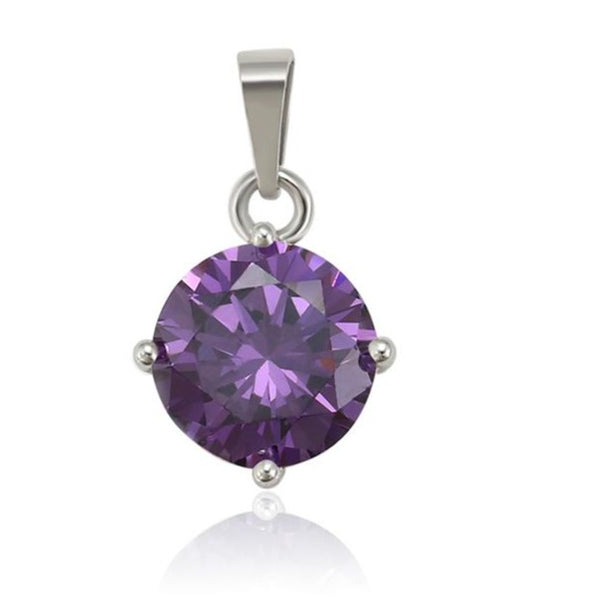 Amethyst Pendant necklace HNS Studio Canada