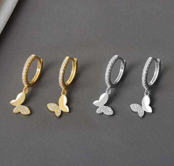 Butterfly Hoops in Sterling Silver HNS Studio Canada