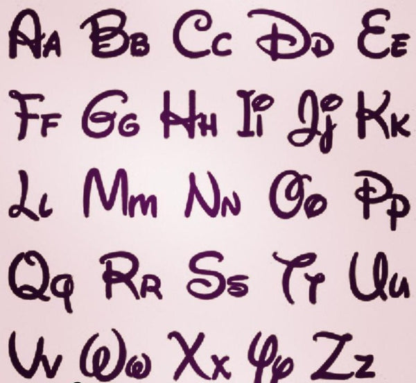 Disney Font Name Necklace