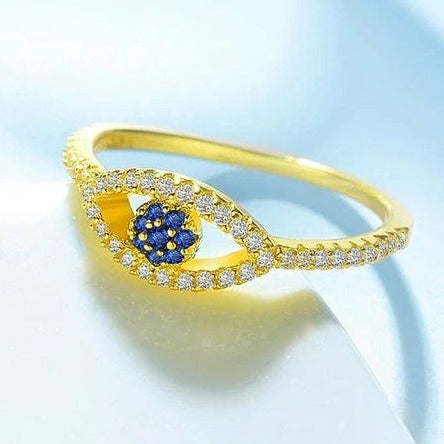 Evil Eye Sterling Silver Ring HNS Studio Canada