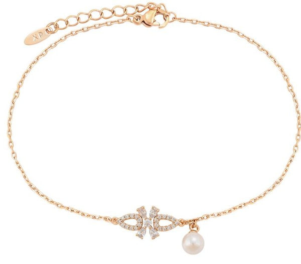 18K Gold Plated Freshwater Pearl Anklet