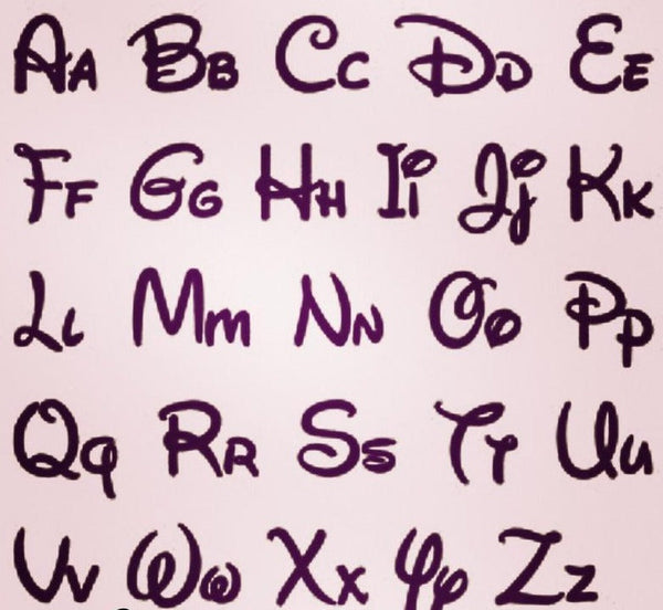 Disney Font Name Necklace