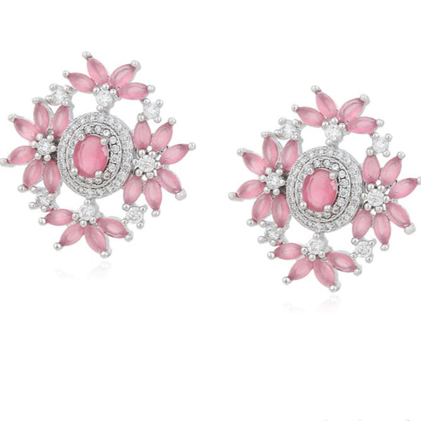 Primrose Pink Floral Studs HNS Studio Canada