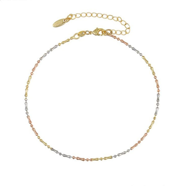 Tricolour Simple Anklet HNS Studio Canada