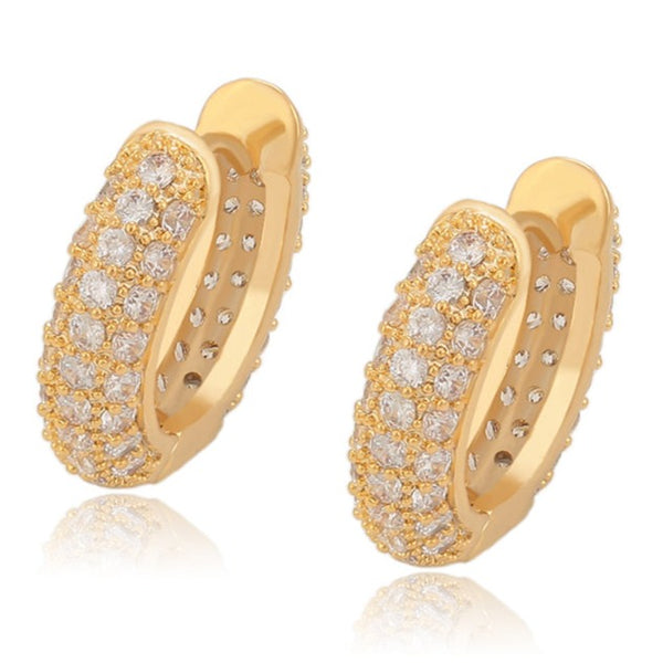 18k Gold Plated Hoop Earrings HNS Studio Canada