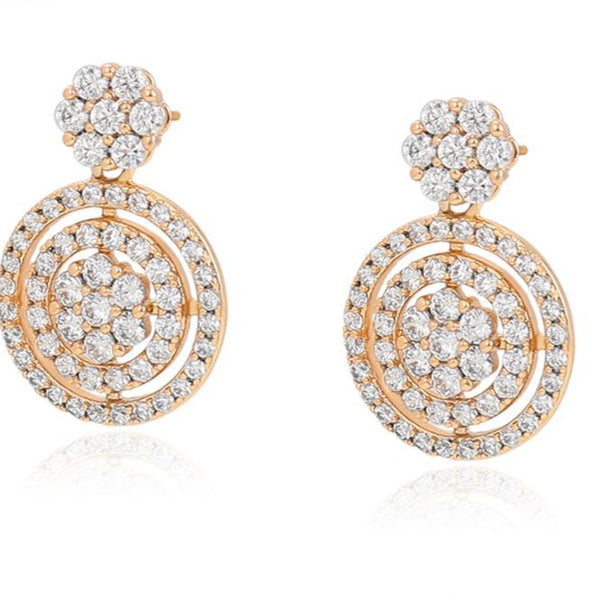 Gold Drop Earrings , 18K Gold Plated HNS Studio Canada