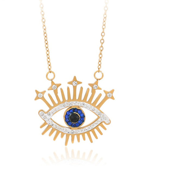 Evil Eye Necklace Gold