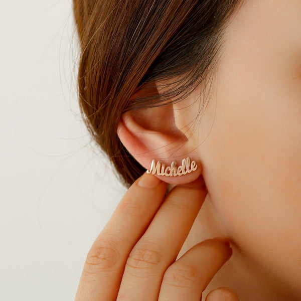 Name Earrings HNS Studio Canada