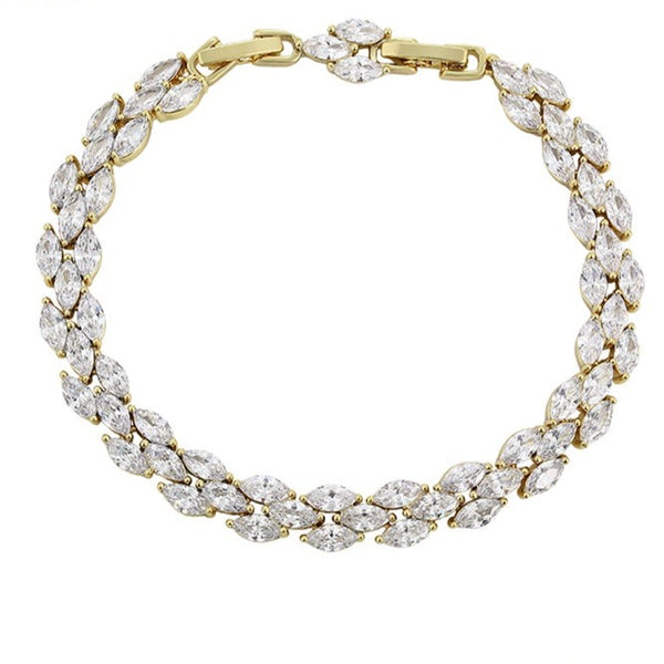 14K Gold Filled Cubic Zirconia Tennis Bracelet HNS Studio Canada