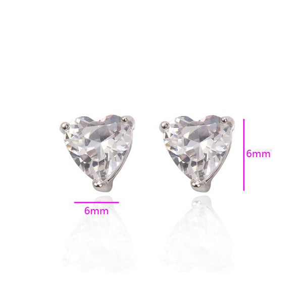 Heart Stud Earrings