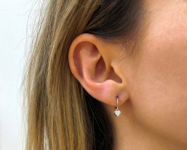 Solid Sterling Silver Small Dangle earrings - HNS Studio