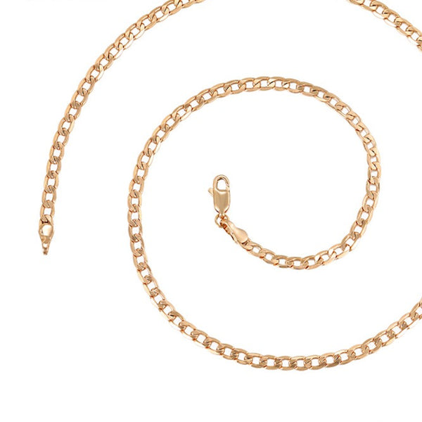 18k Gold Filled Curb Chain Necklace HNS Studio Canada