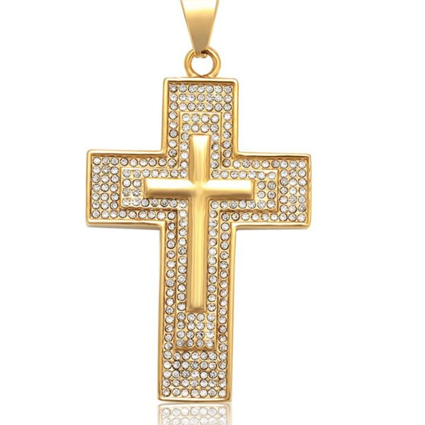 Gold Cross Necklace HNS Studio Canada