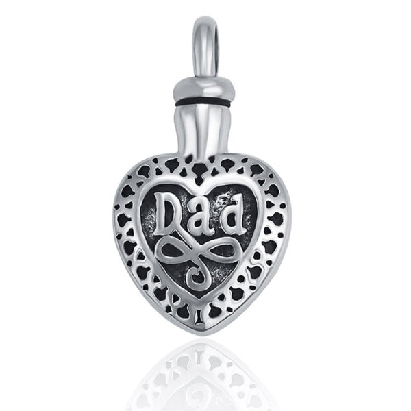 Silver Dad Pendant Necklace