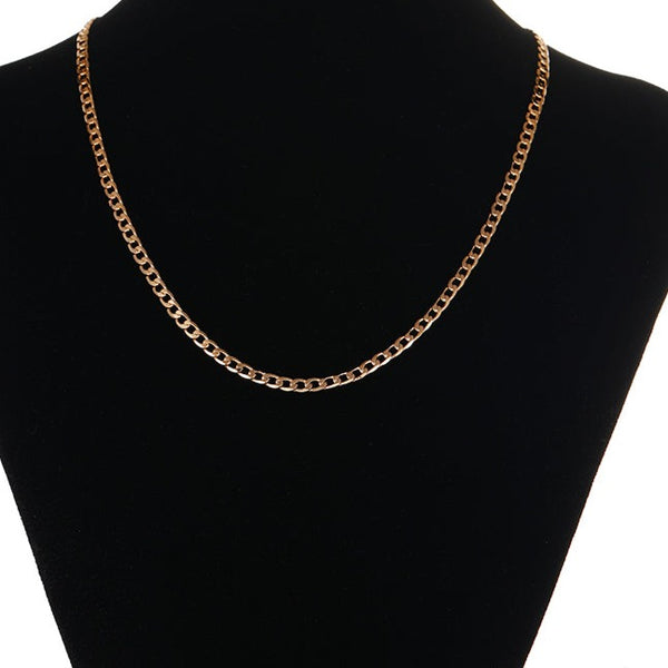 18k Gold Filled Curb Chain Necklace HNS Studio Canada