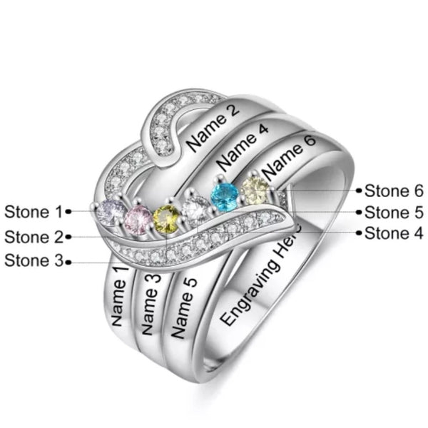 Family Ring Sterling Silver HNS Studio Canada