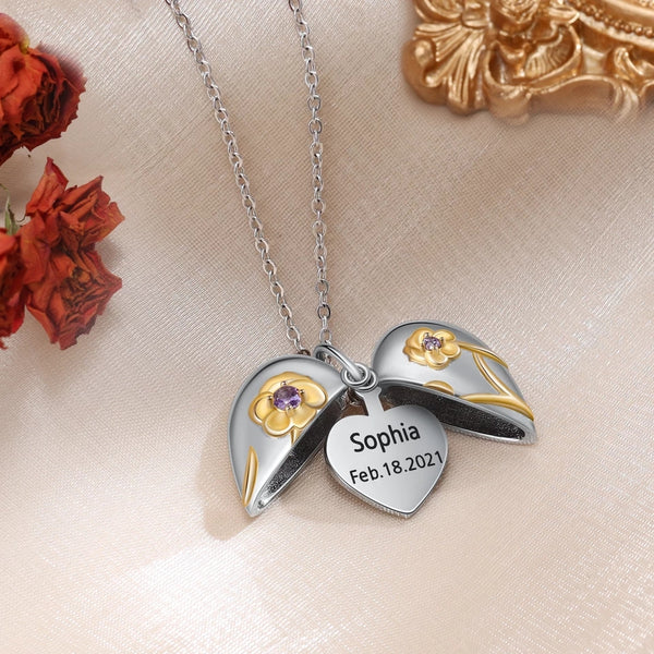 Personalized Heart Necklace HNS Studio Canada