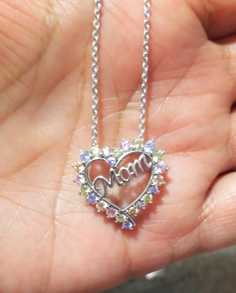 Silver Mom Necklace - HNS Studio