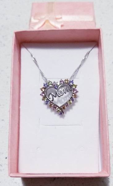 Silver Mom Necklace - HNS Studio