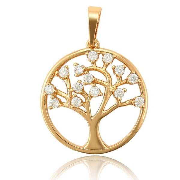 Tree of Life Pendant Necklace 18K Gold plated - HNS Studio