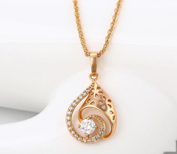 Rose Gold  Pendant Necklace - HNS Studio